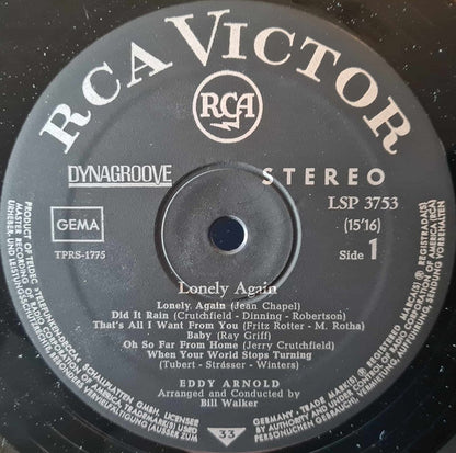Eddy Arnold : Lonely Again (LP, Album)