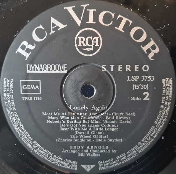 Eddy Arnold : Lonely Again (LP, Album)