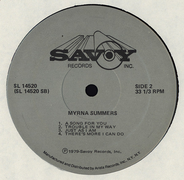 Myrna Summers & The Interdenominational Singers : Give Me Something To Hold On To (LP, Album)