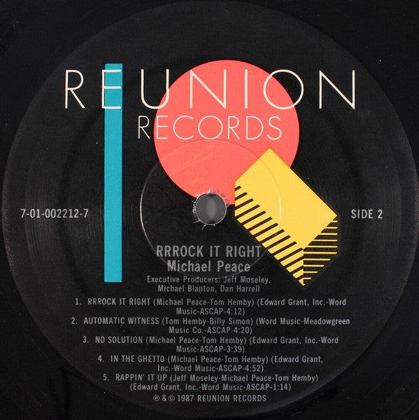 Michael Peace : RRRock It Right (LP, Album)