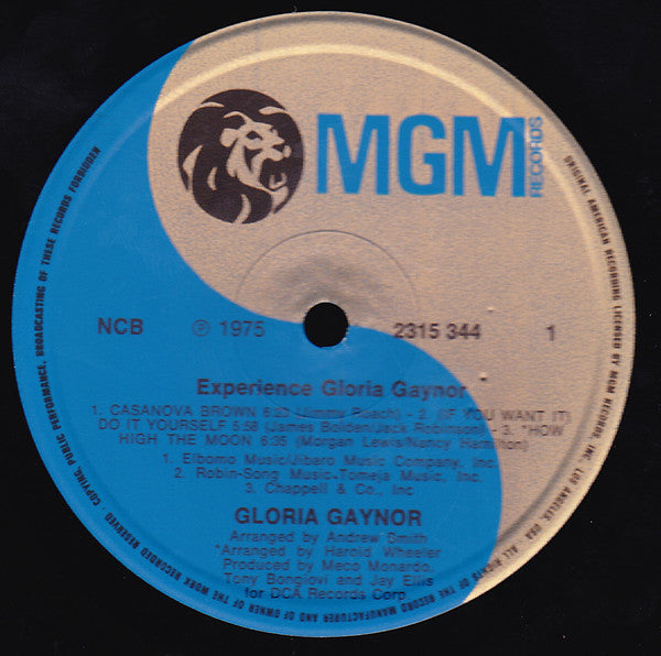 Gloria Gaynor : Experience Gloria Gaynor (LP, Album)