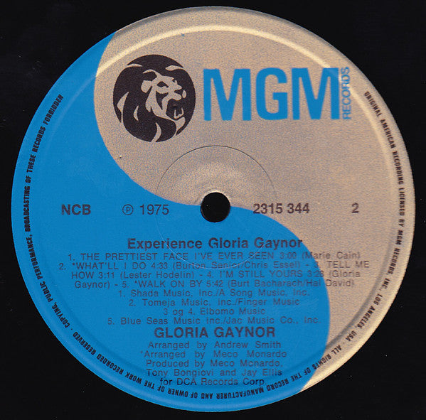 Gloria Gaynor : Experience Gloria Gaynor (LP, Album)