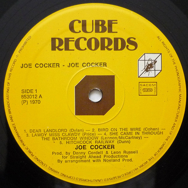 Joe Cocker : Joe Cocker! (LP, Album, RE)