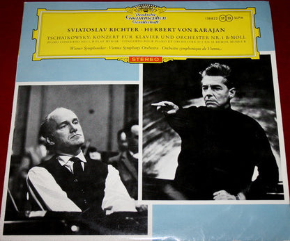 Pyotr Ilyich Tchaikovsky - Sviatoslav Richter, Herbert Von Karajan, Wiener Symphoniker : Konzert Für Klavier Und Orchester Nr. 1 B-Moll (LP, RE)