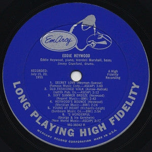 Eddie Heywood : Eddie Heywood (LP, Album, Mono)