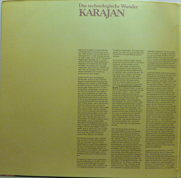 Herbert von Karajan : Dirigiert Beethoven, Wagner Und Brahms (LP, Comp, Quad)