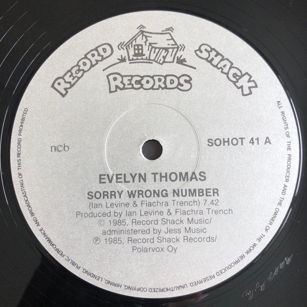 Evelyn Thomas : Sorry, Wrong Number (12")