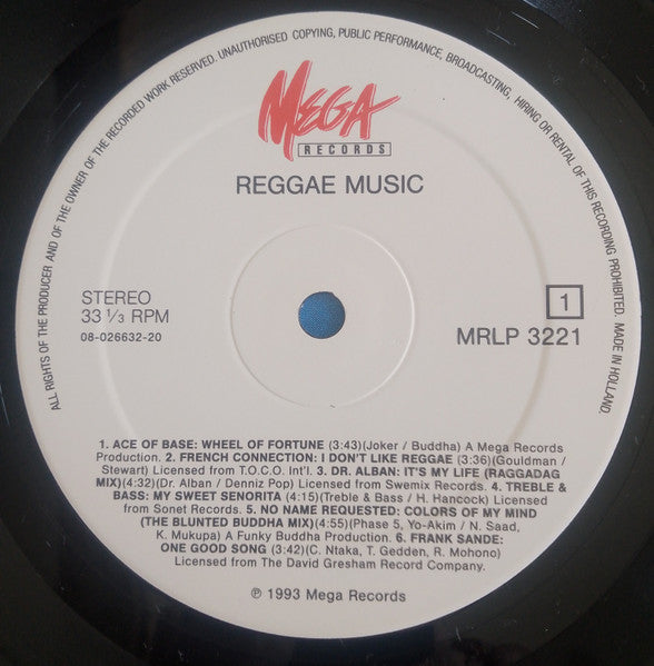 Various : Reggae Music  (LP)