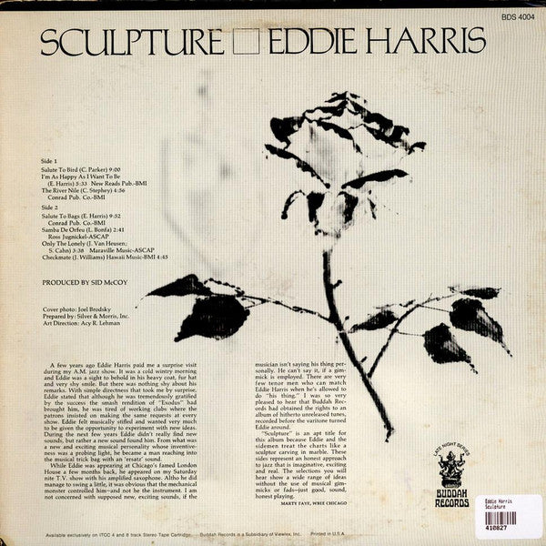 Eddie Harris : Sculpture (LP, Album, RE)