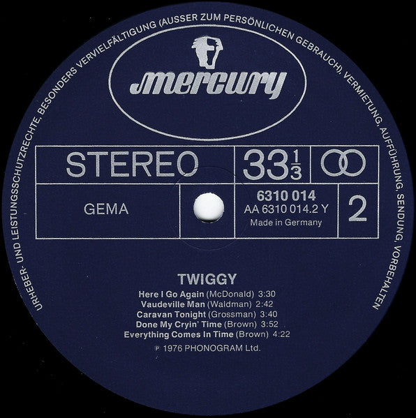 Twiggy (2) : Twiggy (LP, Album)