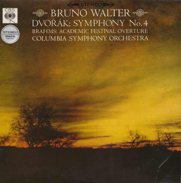 Antonín Dvořák / Johannes Brahms - Bruno Walter, Columbia Symphony Orchestra : Symphony No. 4 / Academic Festival Overture (LP)