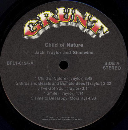 Jack Traylor And Steelwind : Child Of Nature (LP, Album)