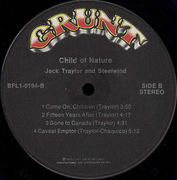 Jack Traylor And Steelwind : Child Of Nature (LP, Album)