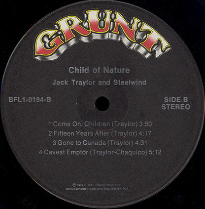 Jack Traylor And Steelwind : Child Of Nature (LP, Album)