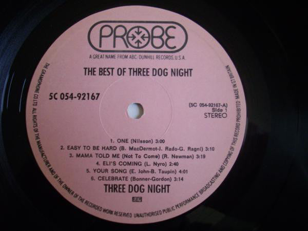 Three Dog Night : The Best Of Three Dog Night (LP, Comp)