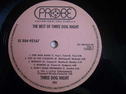 Three Dog Night : The Best Of Three Dog Night (LP, Comp)