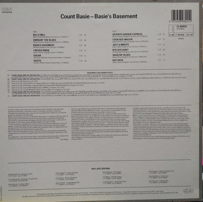 Count Basie : Basie's Basement (LP, Album, Mono)