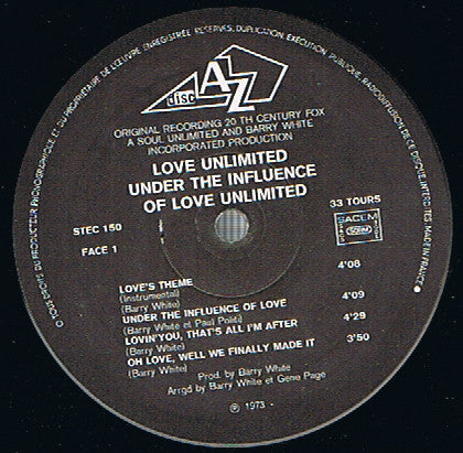 Love Unlimited : Under The Influence Of Love Unlimited (LP, Album)