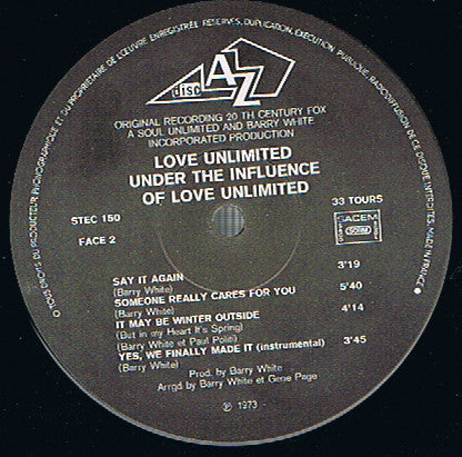 Love Unlimited : Under The Influence Of Love Unlimited (LP, Album)