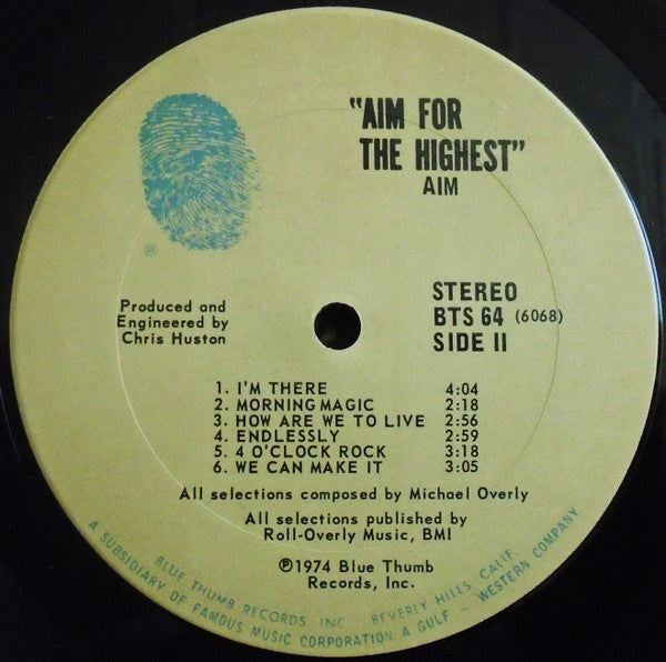 Aim (13) : Aim For The Highest (LP, Album)