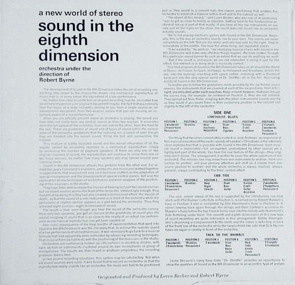 Bobby Byrne And His Orchestra : A New World Of Stereo: Sound In The Eighth Dimension (LP, Album, Gat)