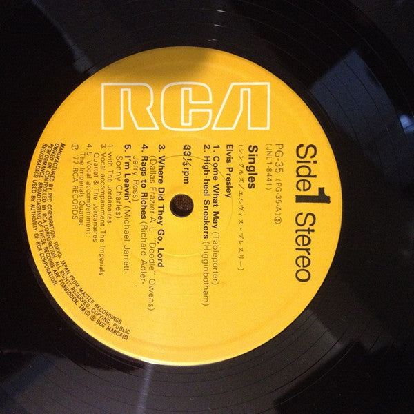 Elvis Presley : Singles (LP, Comp)