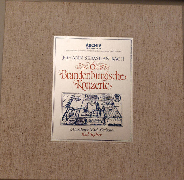 Johann Sebastian Bach – Münchener Bach-Orchester, Karl Richter : 6 Brandenburgische Konzerte (2xLP + Box)