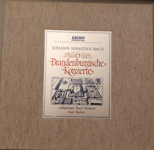 Johann Sebastian Bach – Münchener Bach-Orchester, Karl Richter : 6 Brandenburgische Konzerte (2xLP + Box)