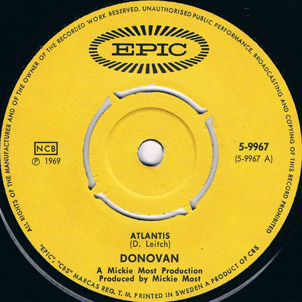 Donovan : Atlantis (7", Single)