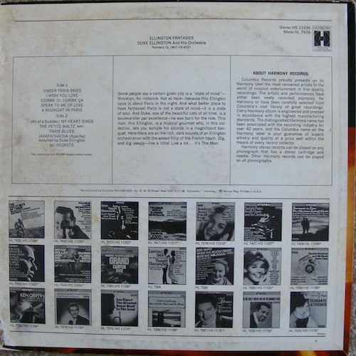 Duke Ellington And His Orchestra : Ellington Fantasies (LP, Album)