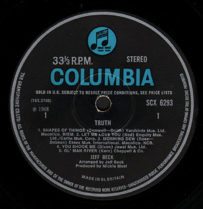 Jeff Beck : Truth (LP, Album)