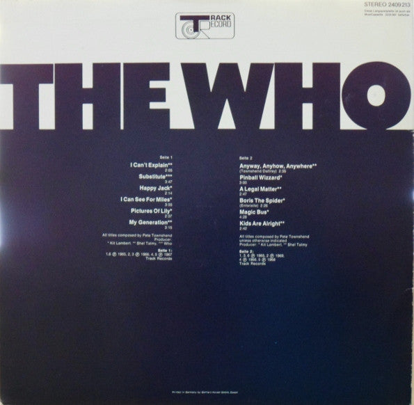 The Who : The Who (LP, Comp)