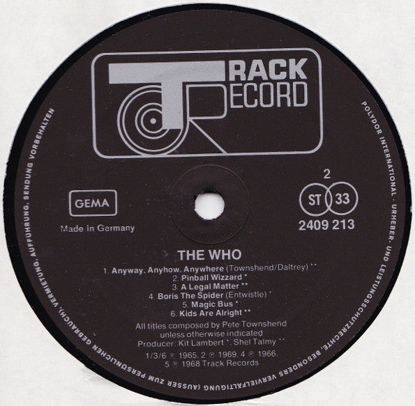 The Who : The Who (LP, Comp)