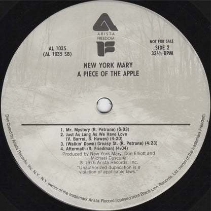 New York Mary : A Piece Of The Apple (LP, Album, Promo)