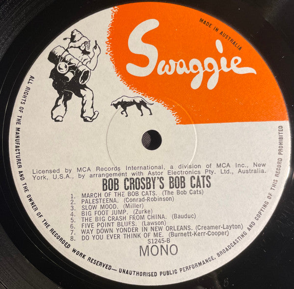 Bob Crosby And The Bob Cats : The Bob Cats - Bob Crosby's Bob Cats 1937-42 (LP, Comp)
