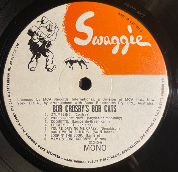 Bob Crosby And The Bob Cats : The Bob Cats - Bob Crosby's Bob Cats 1937-42 (LP, Comp)