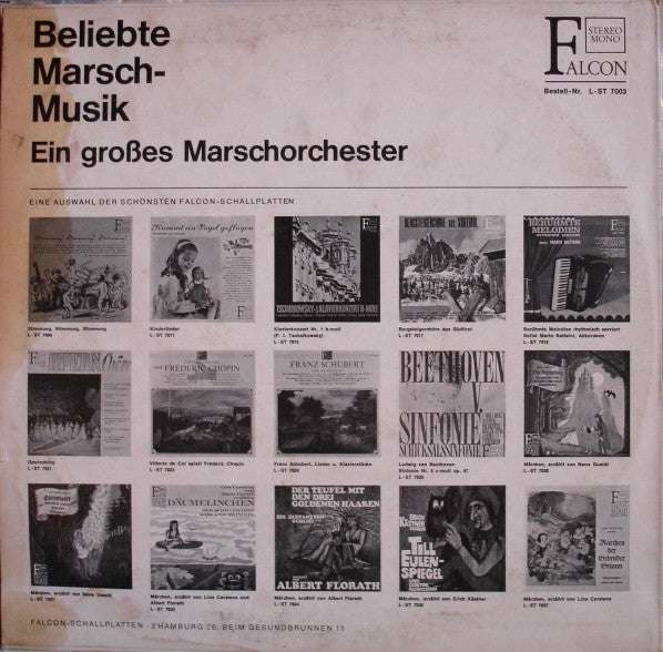 Ein Grosses Marschorchester : Beliebte Marschmusik (LP)