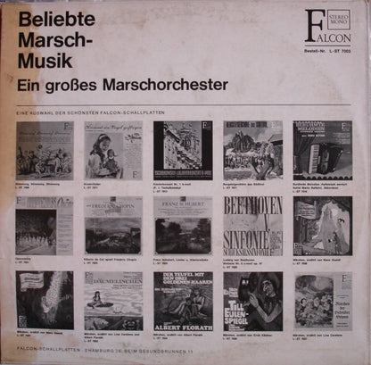 Ein Grosses Marschorchester : Beliebte Marschmusik (LP)