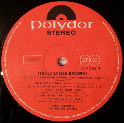 James Brown & The Famous Flames : This Is James Brown! (LP, Album)