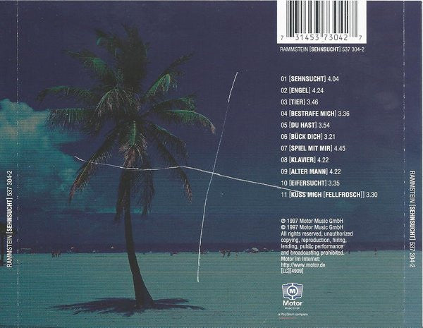 Rammstein : Sehnsucht (CD, Album, Oli)