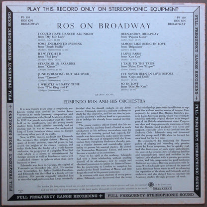 Edmundo Ros & His Orchestra : Ros On Broadway (LP, Album)