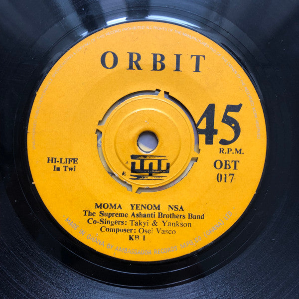 Ashanti Brothers Band : Moma Yenom Nsa / Obi Nkohwe Me Fie (7")