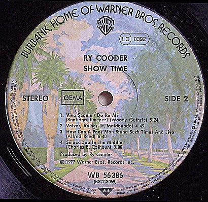 Ry Cooder : Show Time (LP, Album)