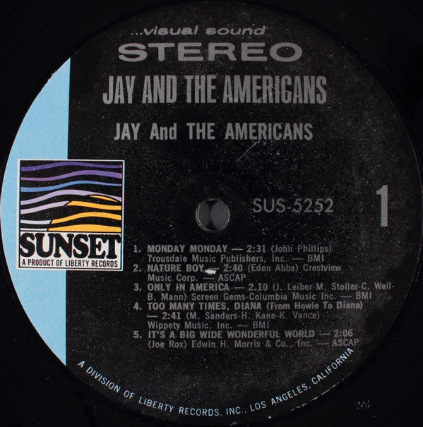 Jay & The Americans : Jay And The Americans (LP, Comp)