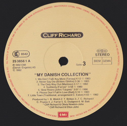 Cliff Richard : My Danish Collection (2xLP, Comp)