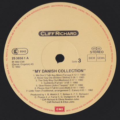 Cliff Richard : My Danish Collection (2xLP, Comp)