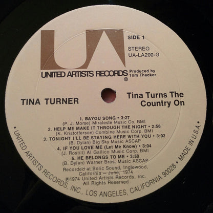 Tina Turner : Tina Turns The Country On (LP, Album)
