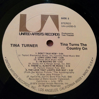 Tina Turner : Tina Turns The Country On (LP, Album)