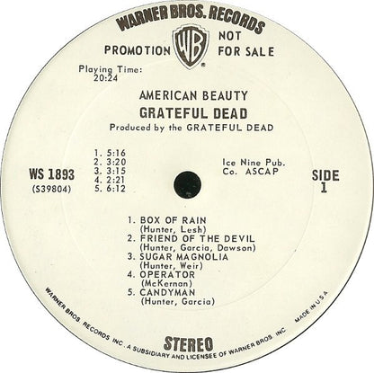 The Grateful Dead : American Beauty (LP, Album, Promo)