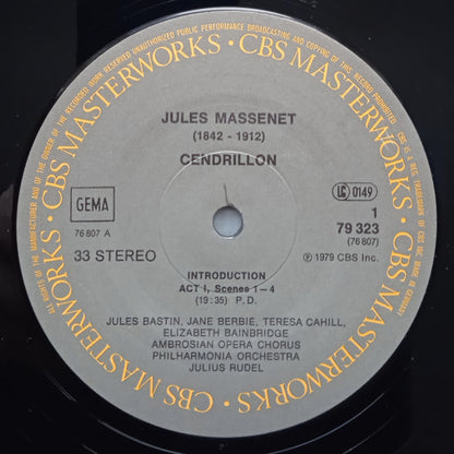 Jules Massenet - Frederica von Stade, Nicolai Gedda, Ruth Welting, Jane Berbié, Jules Bastin, The Ambrosian Opera Chorus, Philharmonia Orchestra, Julius Rudel : Cendrillon (3xLP, Album + Box)